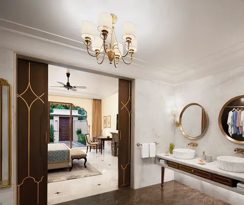 Taj Sawai Man Mahal, Jaipur - Rooms - 484 Sqft 45 Sqmt Courtyard View King Bed 5