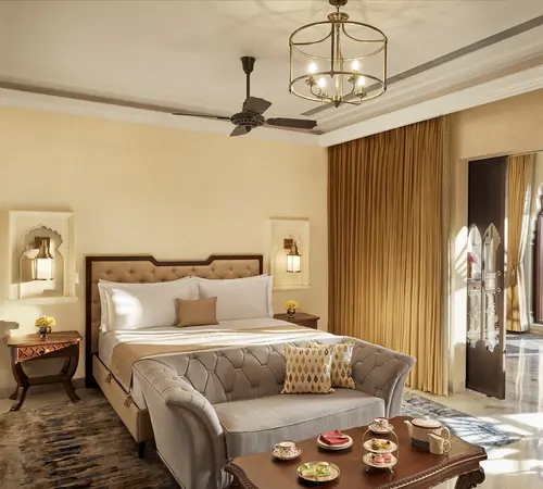 Taj Sawai Man Mahal, Jaipur - Rooms - 592 Sqft 55 Sqmt Courtyard View King Bed 1