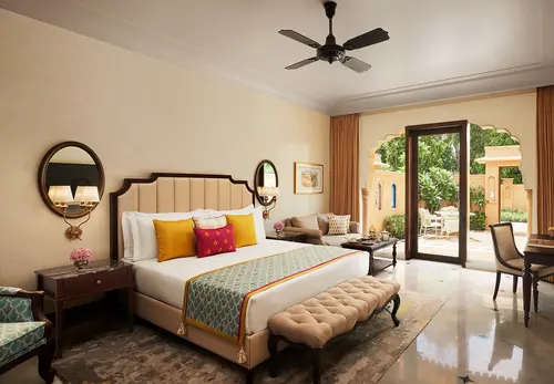 Taj Sawai Man Mahal, Jaipur - Rooms - 657 Sqft 61 Sqmt Courtyard View King Bed 17