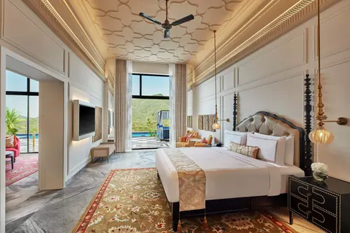 Fairmont Udaipur - Rooms - 1194 Sqft 111 Sqmt Swimming Pool View King Bed 2