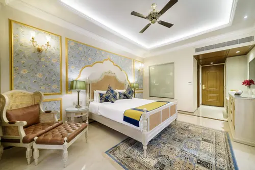 Fort Rajwada, Jaisalmer - Rooms - 375 Sqft 35 Sqmt Garden View King Bed 68