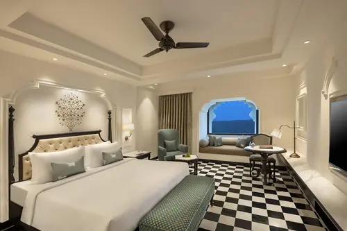 Aurika, Udaipur - Luxury by Lemon Tree Hotels - Rooms - 355 Sqft 33 Sqmt Lake View King Bed 7