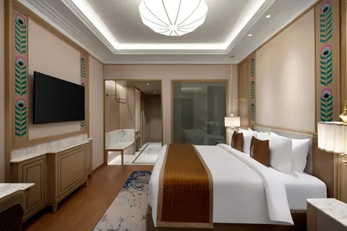 Wyndham Grand Udaipur - Rooms - 350 Sqft 33 Sqmt Swimming Pool View King Bed 6