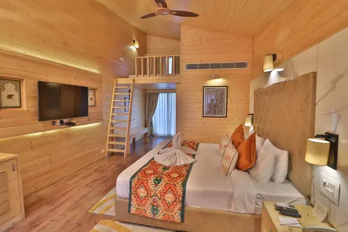 Bamboo Saa Resort & Spa, Udaipur - Rooms - 600 Sqft 56 Sqmt King Bed 55