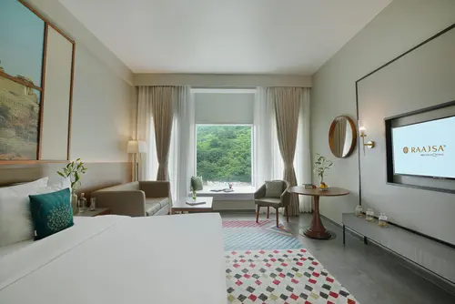 Raajsa Resort Kumbhalgarh - Rooms - 1507 Sqft 140 Sqmt Lake View King Bed 10