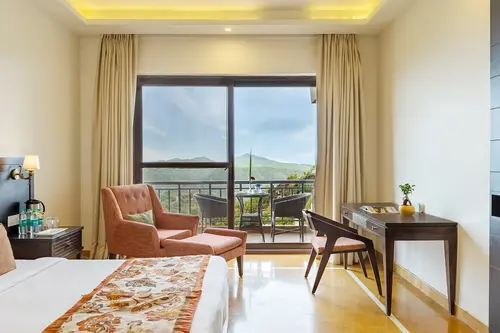 Mahua Bagh Resort, Kumbhalgarh - Rooms - 350 Sqft 33 Sqmt Mountain View King Bed 19