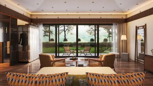 Alila Fort Bishangarh - Rooms - 1001 Sqft 93 Sqmt Mountainhill View King Bed 47