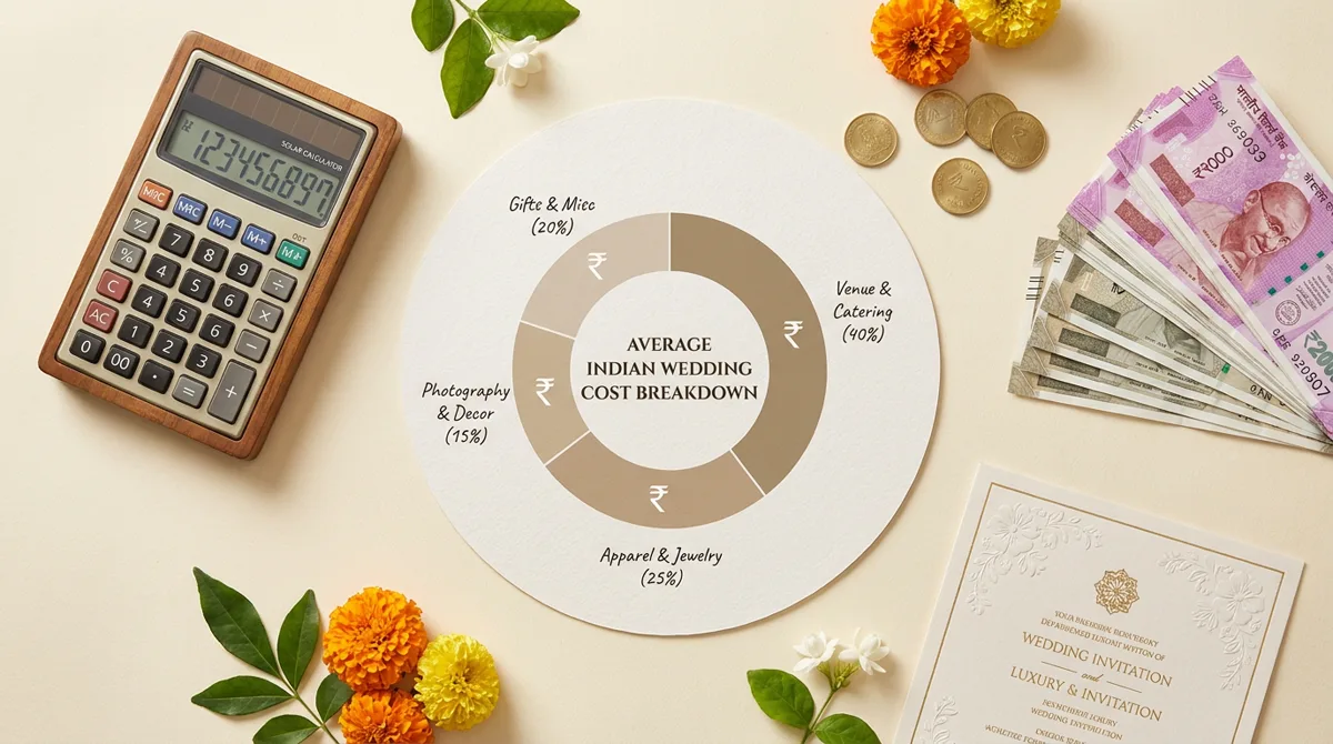 Average Wedding Cost in India 2026 — Complete Breakdown by Type, City &amp; Budget Tier