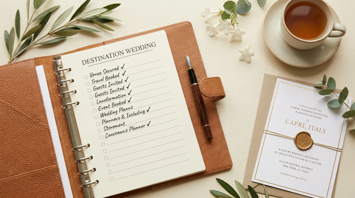 Destination Wedding Checklist - Complete 12-Month Planning Timeline 2026